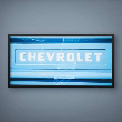 Quadro Decorativo Placa Chevrolet