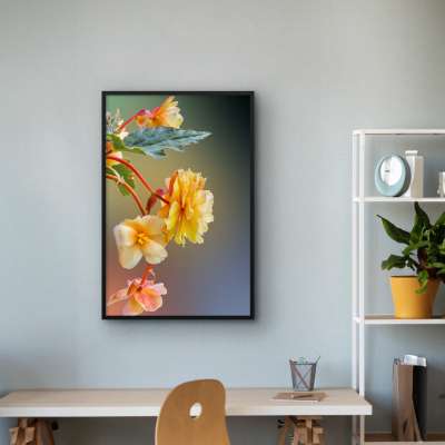 Quadro Decorativo Flores Amarelas