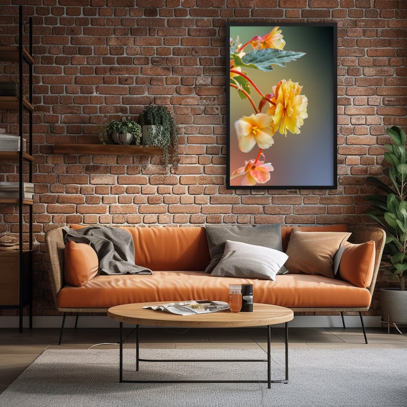 Quadro Decorativo Flores Amarelas