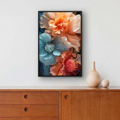 Quadro Decorativo Flores Fluídas I