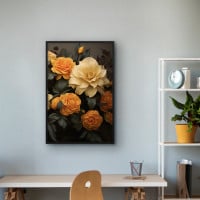 Quadro Decorativo Flores Amarelas I