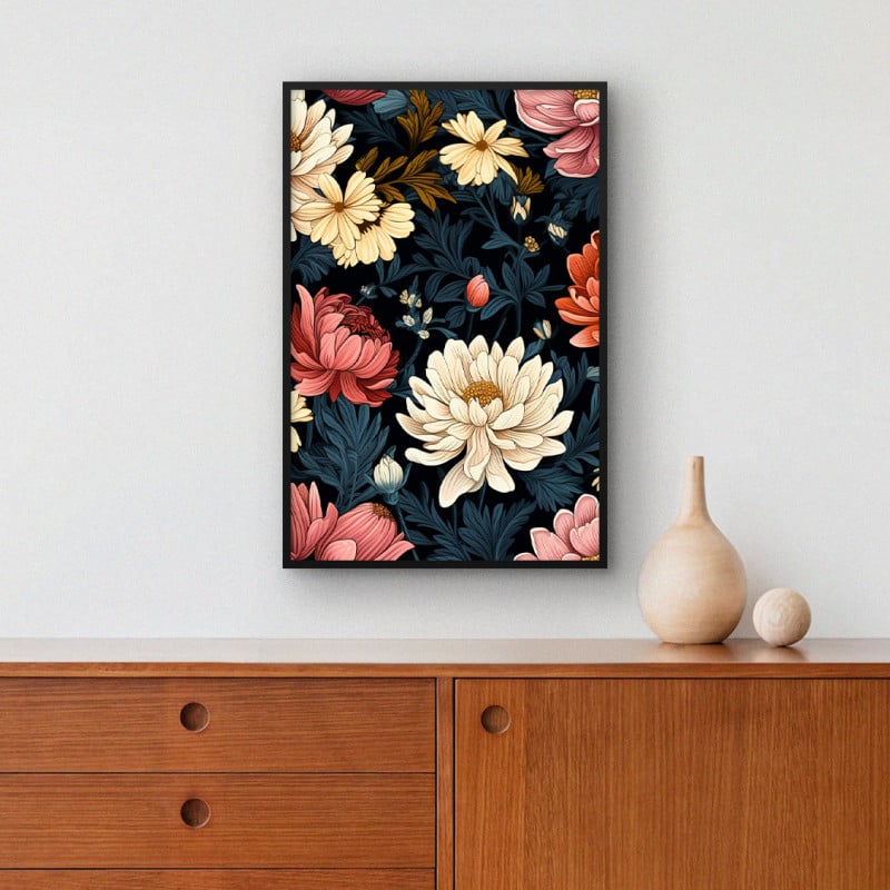 Quadro Decorativo Rosas Coloridas