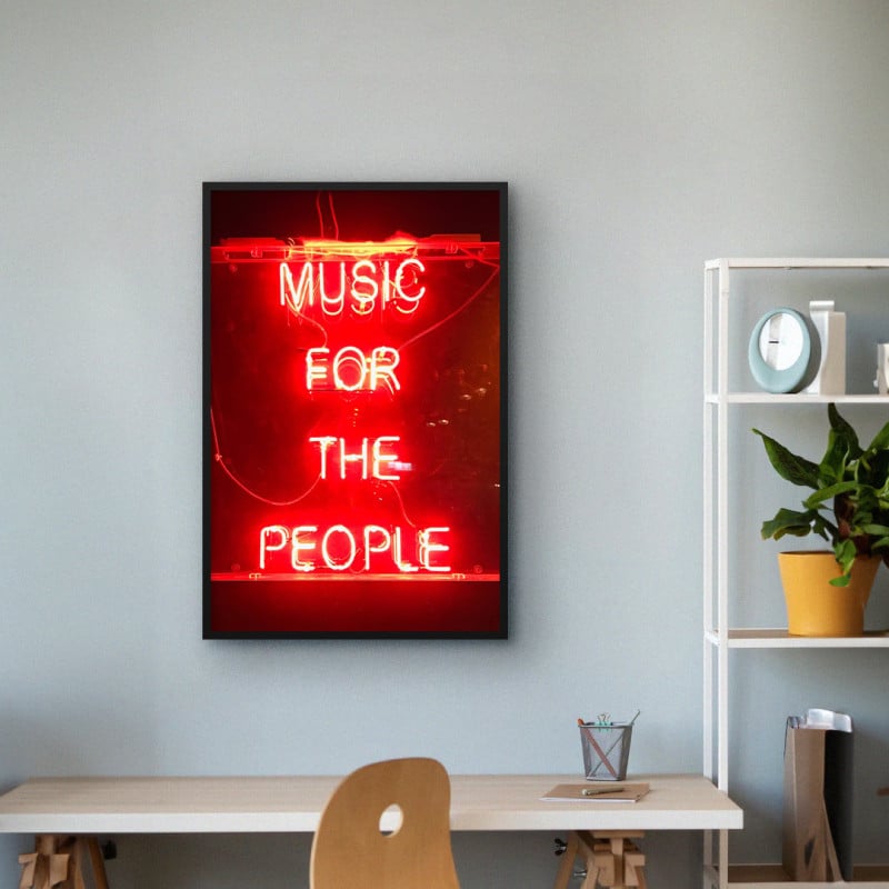 Quadro Decorativo Music For The People