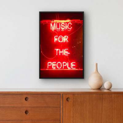 Quadro Decorativo Music For The People