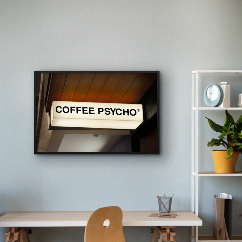 Quadro Decorativo Coffee Psycho