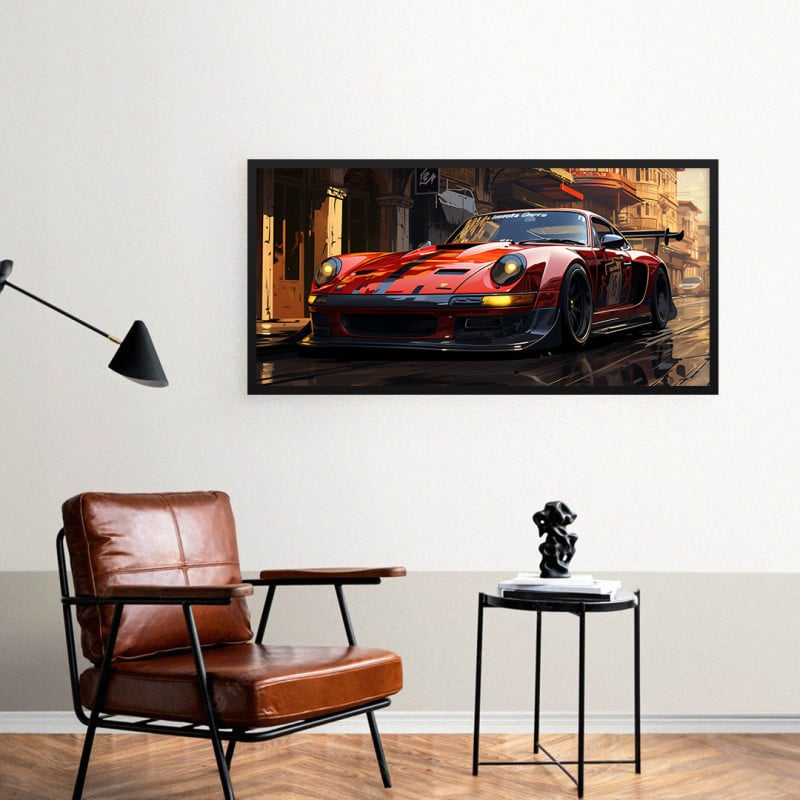 Quadro Decorativo Porsche Tunado