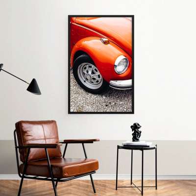 Quadro Decorativo Roda de Fusca