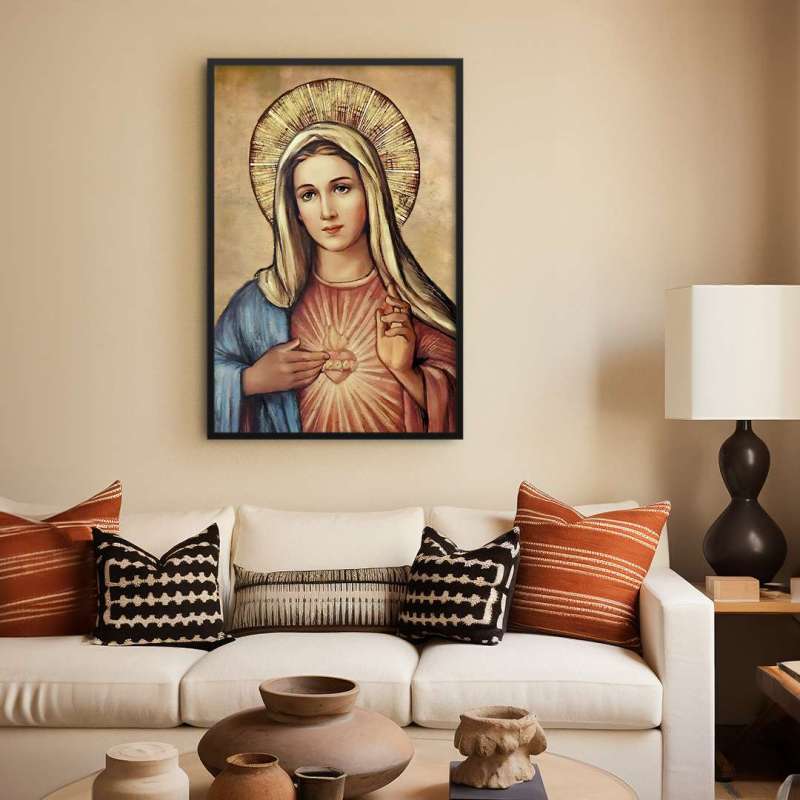 Quadro Decorativo Sagrado Coração de Maria I