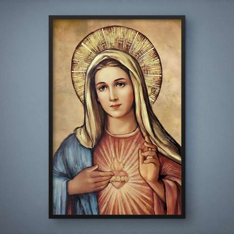 Quadro Decorativo Sagrado Coração de Maria I