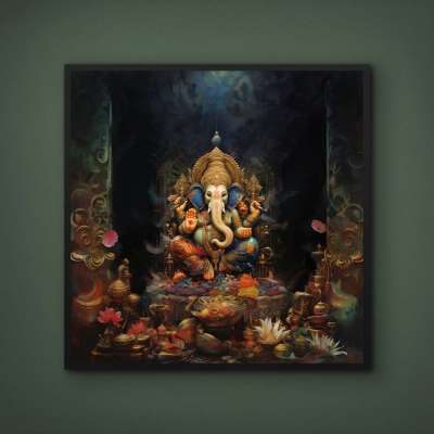 Quadro Decorativo Ganesha