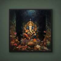 Quadro Decorativo Shiva em Rishikesh