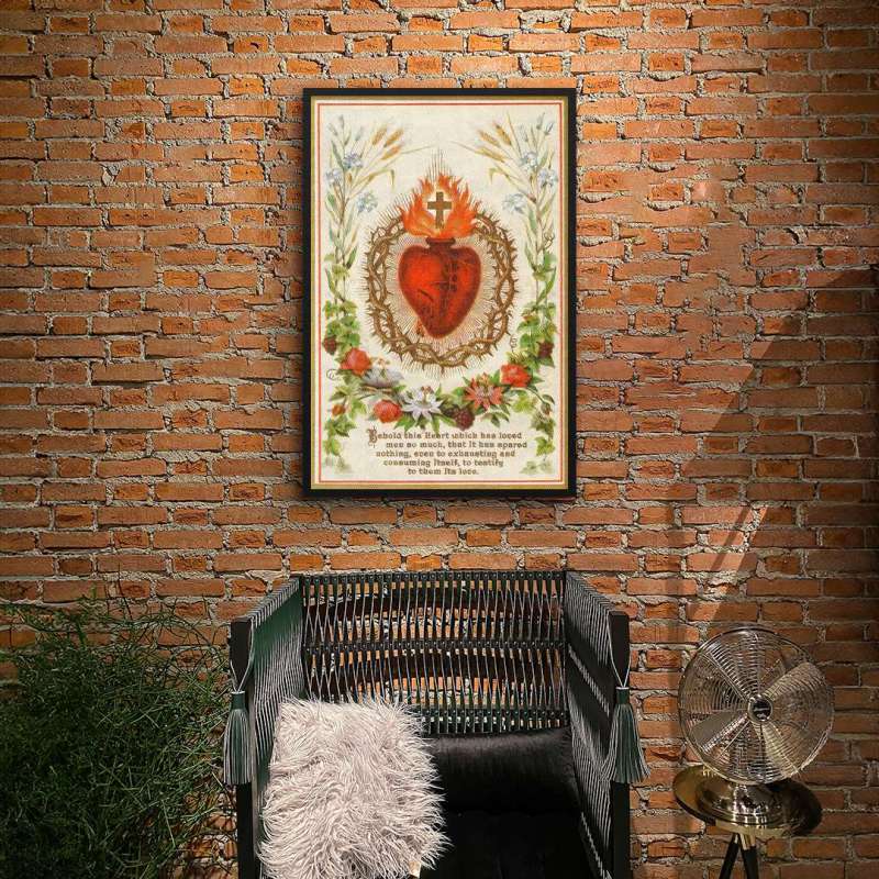 Quadro Decorativo Sagrado Coração