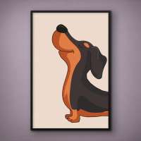 Quadro Decorativo Plenitude Dachshund