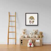 Quadro Decorativo Beagle Feliz