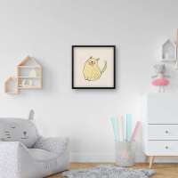 Quadro Decorativo Gatinho Cantor